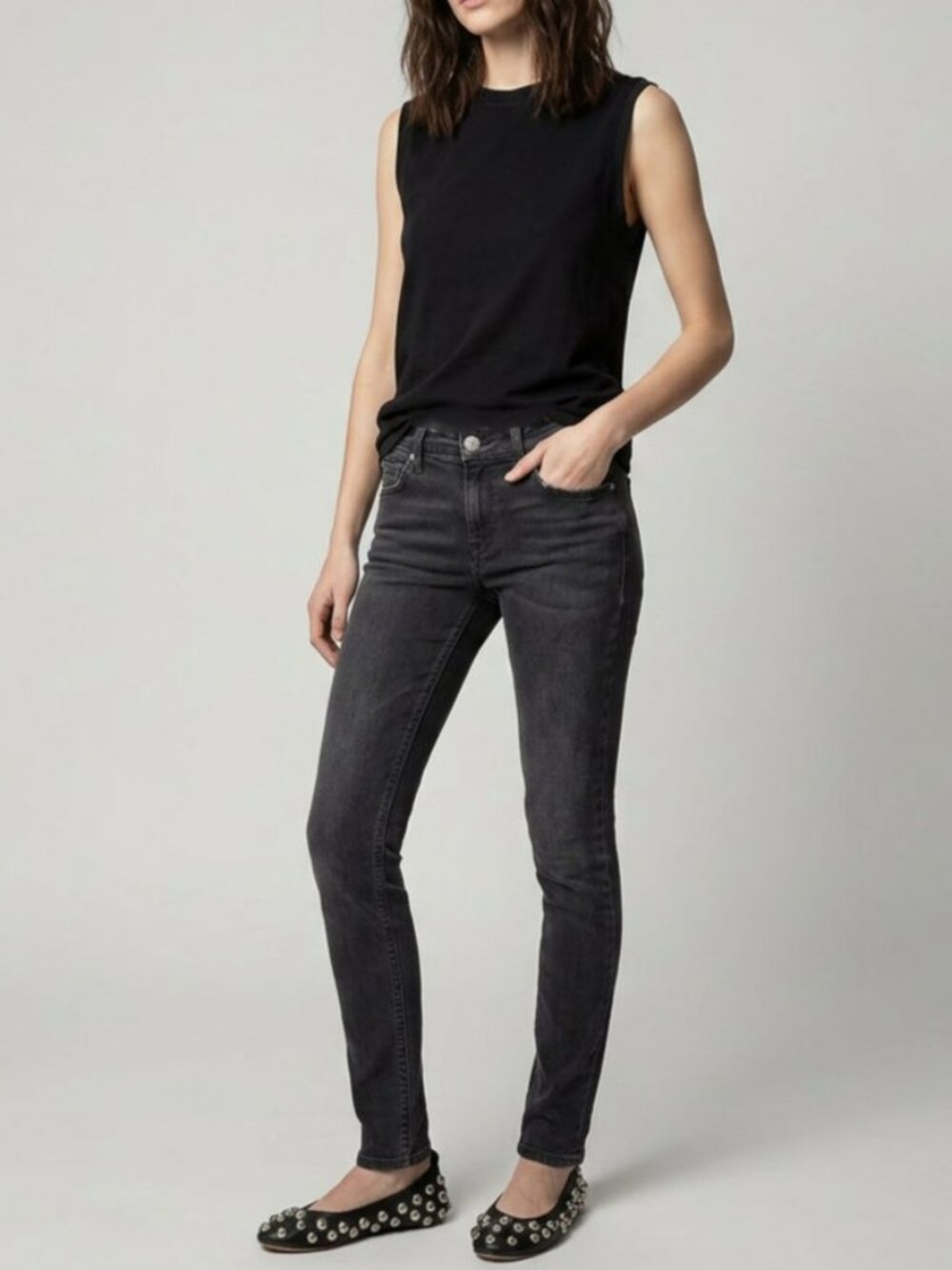 Isabel Marant Low Rise Black Slim Jean Size FR 36 or XS